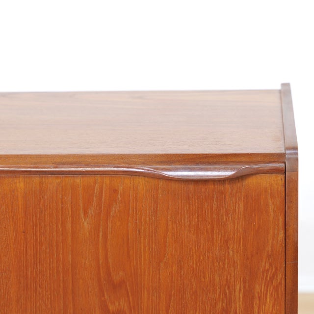 Brown 1960s Mid Century Danish Teak Secretary Desk For Sale - Image 8 of 11