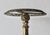 1970s Pierced Reticulated Brass Pedestal Glass Top Drinks Side Table For Sale - Image 12 of 18