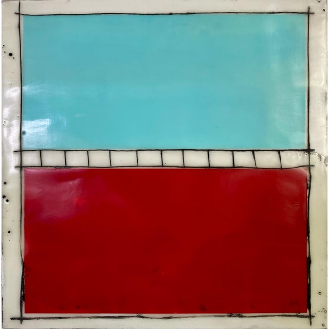 Contemporary Encaustic Collage Installation by Gina Cochran - "Allies and Alibies" - 16 Panels For Sale - Image 3 of 18