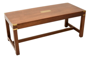 Military Campaign Coffee Table, 1930s