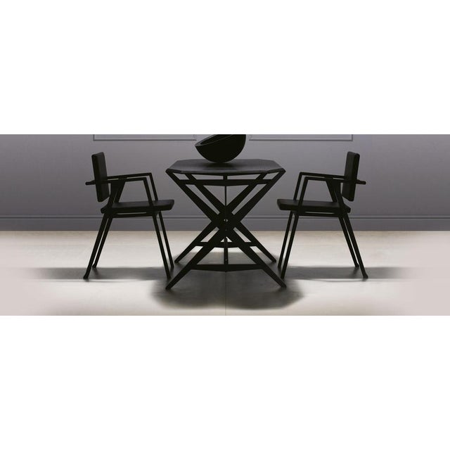 Cavalletto Table in Black Stained Wood by Franco Albini for Cassina For Sale - Image 3 of 8