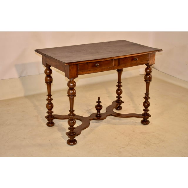 French 18th Century French Walnut Writing Table For Sale - Image 3 of 9