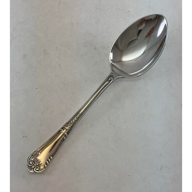 Traditional 1980s Silver Dessert Spoon, La Regence For Sale - Image 3 of 10