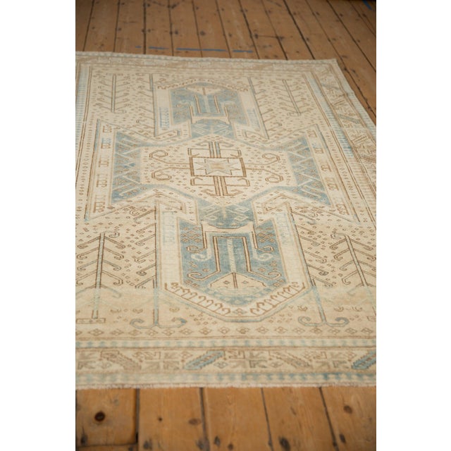 Vintage Distressed Oushak Rug - 4'7" x 6'9" For Sale - Image 10 of 11