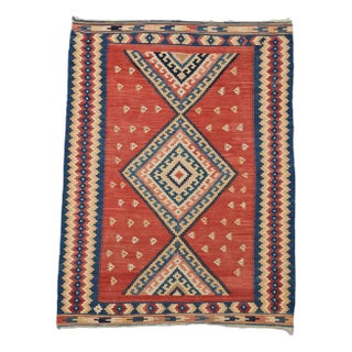 Vintage Mulit-Color Kelim Rug, 1970s For Sale