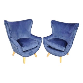 Mid 20th Century Mid-Century Style Armchairs - 2 Pieces For Sale
