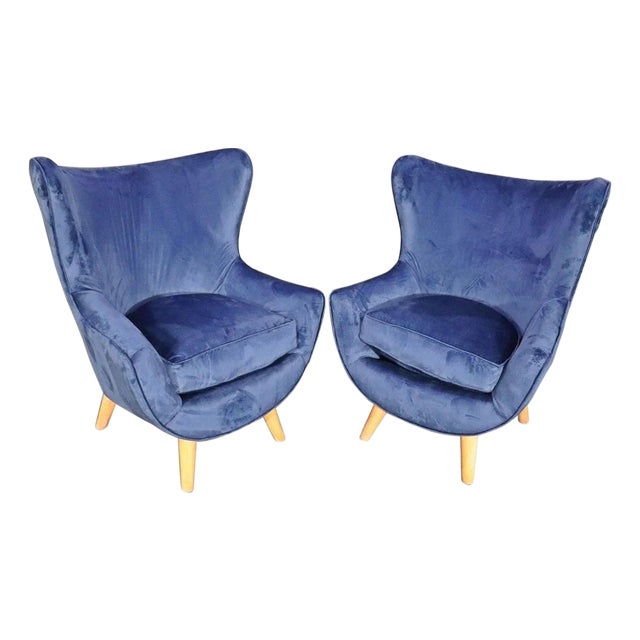 Mid 20th Century Mid-Century Style Armchairs - 2 Pieces For Sale