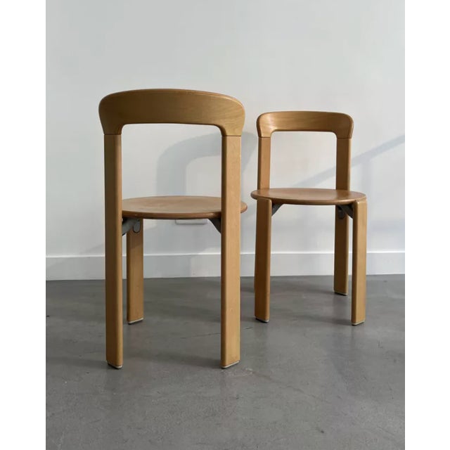 Tan Set of Chairs by Bruno Rey for Kusch & Co., 1970s For Sale - Image 8 of 12