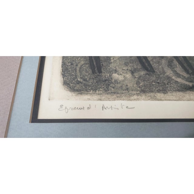 Max Papart (1911 - 1994) "The Blue Rider" Original Etching W/ Aquatint C.1973 For Sale In San Francisco - Image 6 of 10