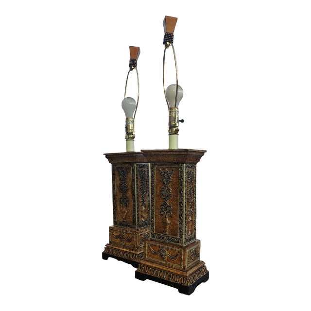 A Pair of Traditional Table Lamps by Uttermost For Sale