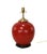 Red Chinese Red-Glazed Ceramic Table Lamps - Pair For Sale - Image 8 of 9