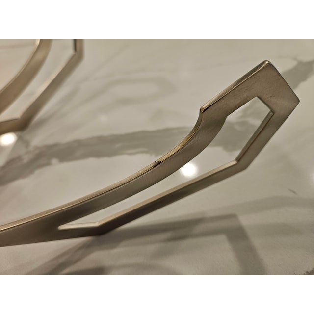 Modern Jean Louis Deniot Modern Brass Iron Eye Low Bowl For Sale - Image 3 of 7