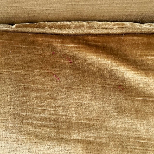 Mid-Century Modern Italian Yellow Velvet Sofa by Tito Agnoli for Poltrona Frau, 1950s For Sale - Image 10 of 18