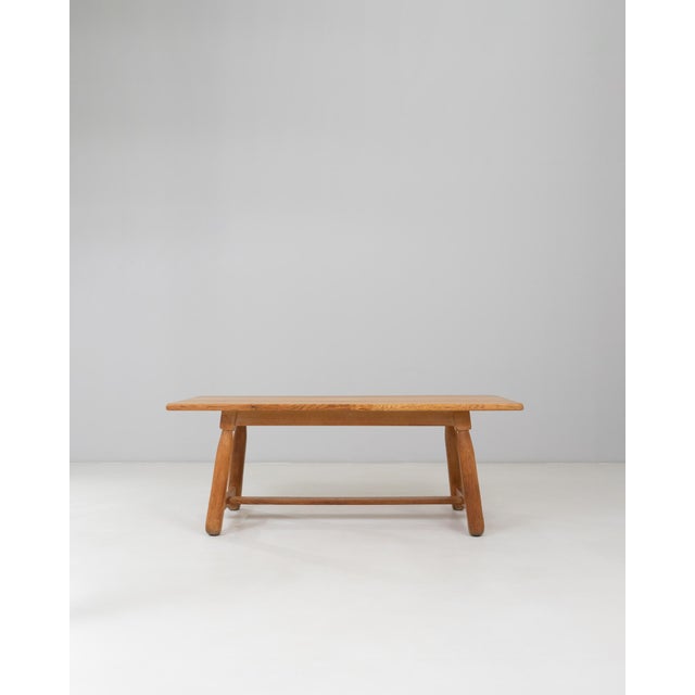 20th Century Belgian Oak Trestle Dining Table For Sale - Image 16 of 18