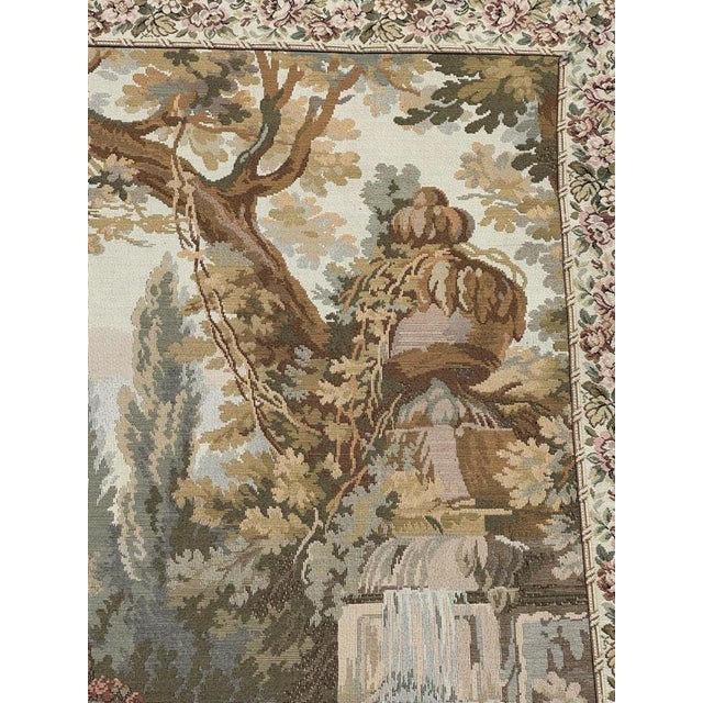 French Aubusson Jaquar Tapestry, 1960s For Sale - Image 12 of 18