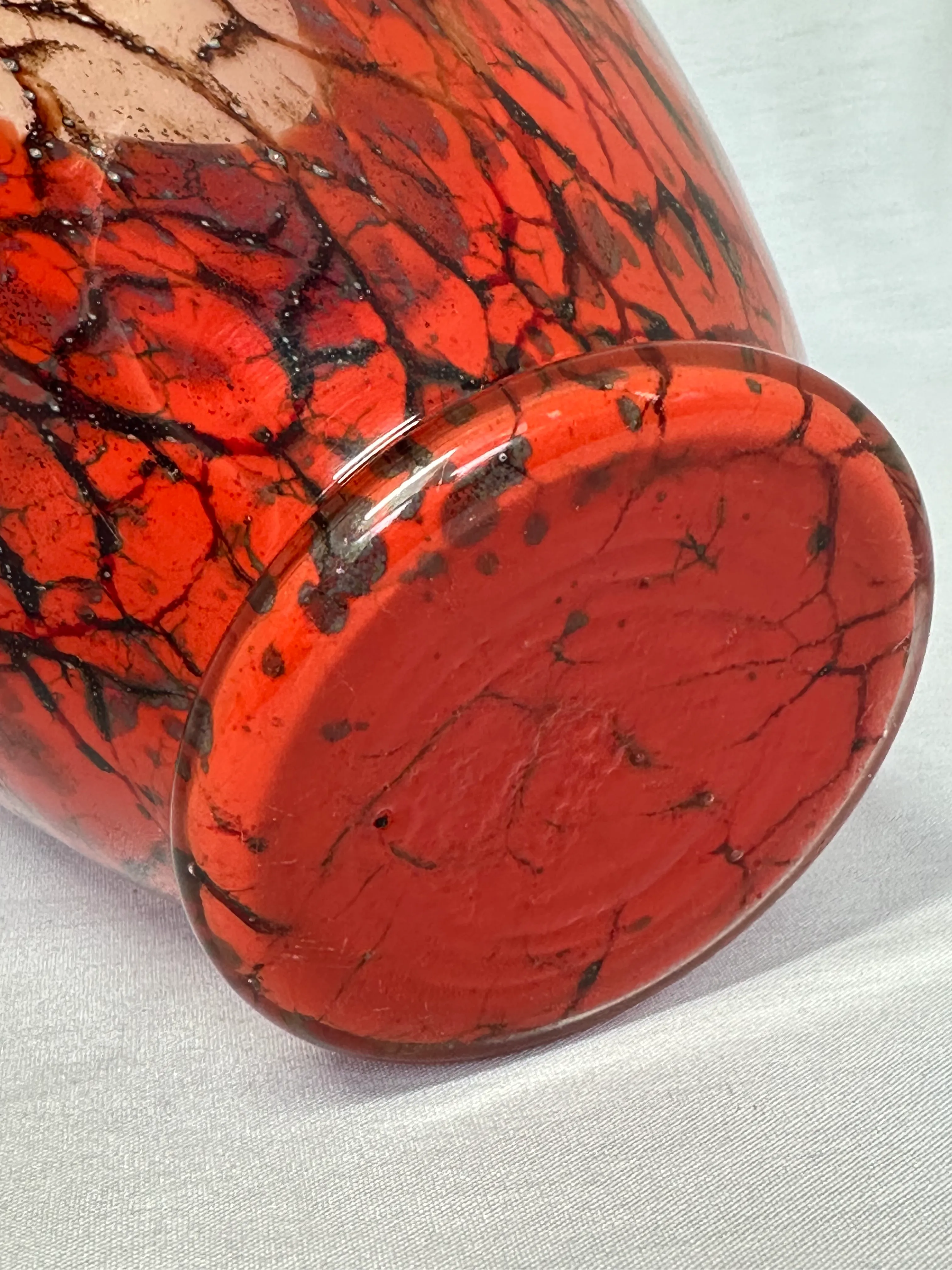 1950s Mid Century Ikora Art Glass Vase, Wmf Germany | Chairish