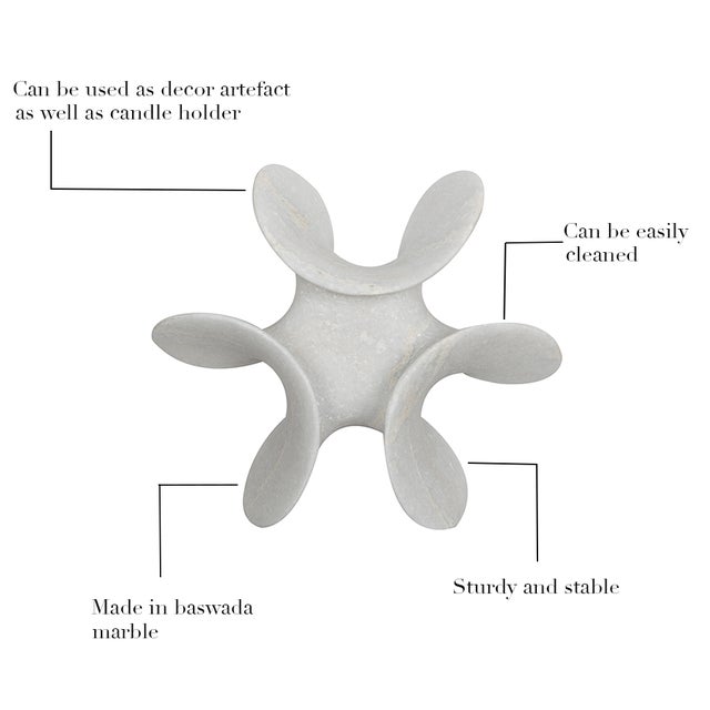 Handcrafted Indian Marble Knot Sculpture – Organic Modern Decorative Accent For Sale - Image 4 of 6