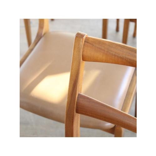 Brown Caramel Dining Chairs, 1960s, Set of 6 For Sale - Image 8 of 13