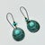 Verdigris 1990s Vintage Southwestern Mexican Boho Chic Faux Turquoise & Verdigris Metal Dangle Earrings - A Pair For Sale - Image 8 of 8