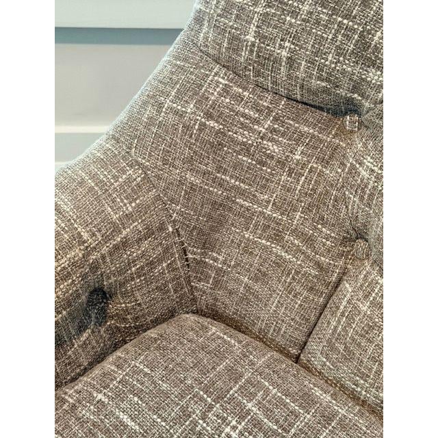 Textile Lee Industries Tufted Armchair For Sale - Image 7 of 8
