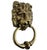 An impressive lion's head door knocker on a large door, such as the ones mounted on many fine London mansions, always...