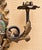 Pair of Vintage Chinoiserie Figural Gilt Metal Candle Wall Sconces For Sale - Image 9 of 12