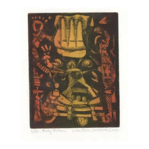 John Blair Mitchell Body Balam Color Etching