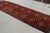 Rug & Kilim Hand-Knotted Antique Rug Red Moroccan Runner - High Pile and Diamond Pattern For Sale - Image 4 of 10