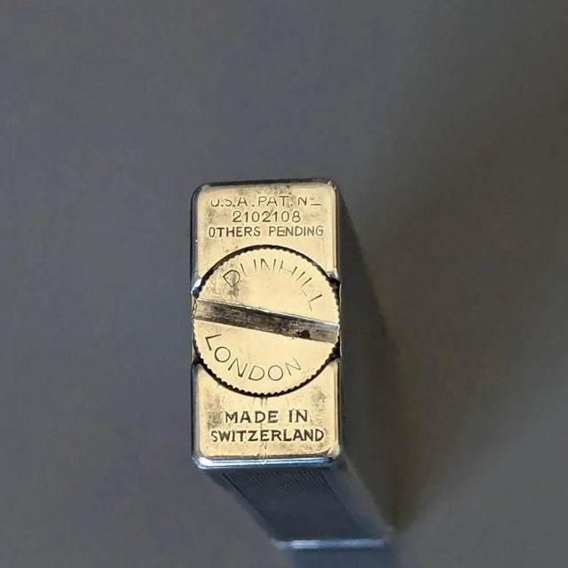 Mid-Century Modern 40's Dunhill Palladium Plated Classic Rollerlite For Sale - Image 3 of 5