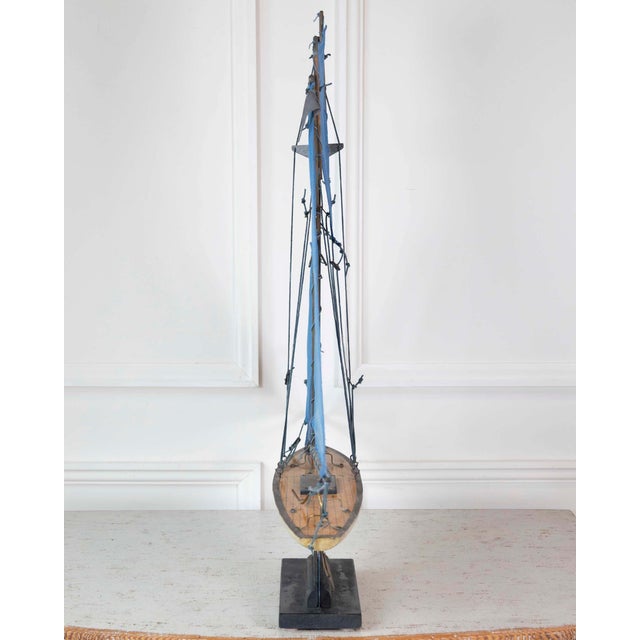 Old Star Wood & Tin Pond Yacht Southport, England, circa 1950. For Sale In Atlanta - Image 6 of 9