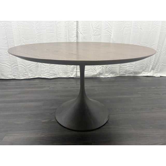 Brown Rh Aero Round Dining Table – 50" For Sale - Image 8 of 18