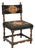 Antique Italian Renaissance Turn Carved Walnut Tapestry Small Childs Side Chair For Sale