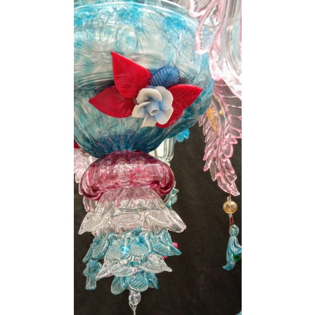 Early 21st Century Six-Light Murano Chandelier by ZANCHI For Sale - Image 5 of 7