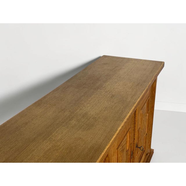 Vintage Oak Sideboard by Henning Kjærnulf for Nyrup Furniture Factory, Denmark, 1960s For Sale - Image 11 of 18