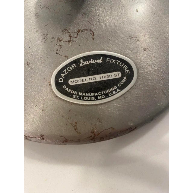 Metal 1950s Dazor Swivel Fixture For Sale - Image 7 of 7