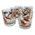 Mid-Century Modern Gold Pheasant Hunting Glasses - Set of 6 For Sale