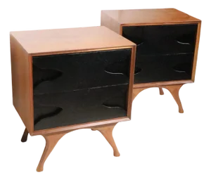 1950's Pair of Nightstands Newly Refinished
