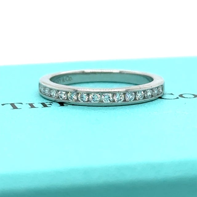 2010s Tiffany & Co Setting Wedding Band 0.24ct For Sale - Image 5 of 8