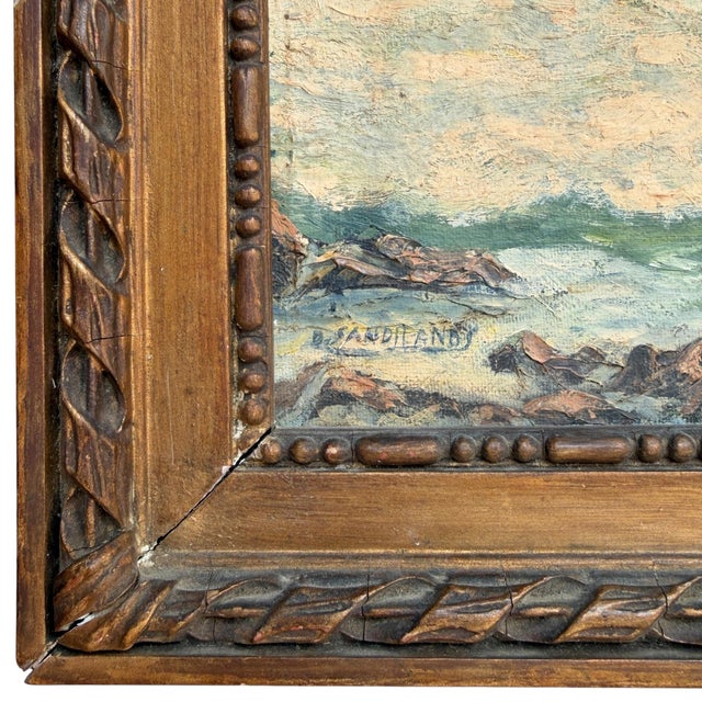 Mid-20th Century American Seascape Oil Painting For Sale - Image 13 of 13