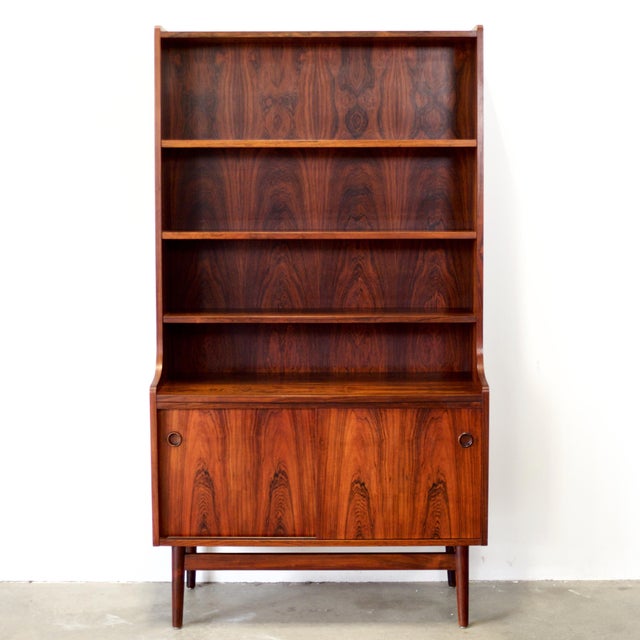 1950s Nexø Møbelfabrik Rosewood Bookcase Designed by Johannes Sorth For Sale - Image 4 of 10