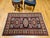 Vintage Persian Kurdish Rug, Hand-Knotted Wool, Geometric Pattern, Navy & Tan, 3x5 For Sale - Image 9 of 18