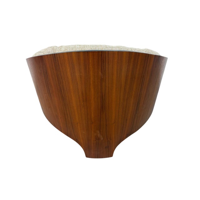 Mid-Century Modern Henry Glass Intimate Island Walnut Lounge Chairs - Set of 2 For Sale - Image 10 of 13