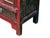 Vintage Distressed Brick Red Marks Point Edge Credenza Sideboard Cabinet For Sale - Image 9 of 18