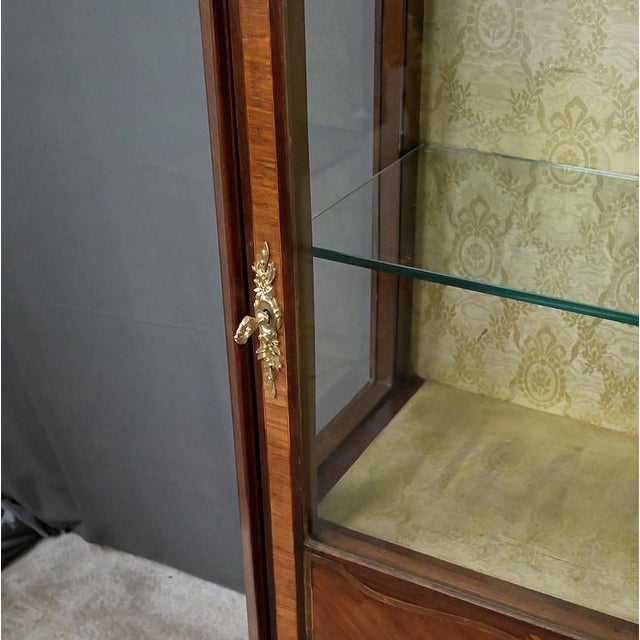 Louis XVI Marquetry Display Cabinet, 20th Century For Sale - Image 15 of 18