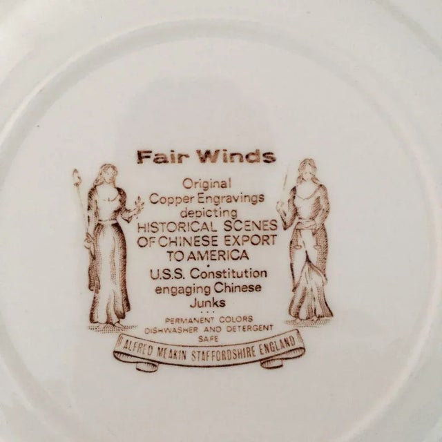 1960s Vintage "New York Harbor" Dessert Plates - Set of 9 For Sale - Image 5 of 6