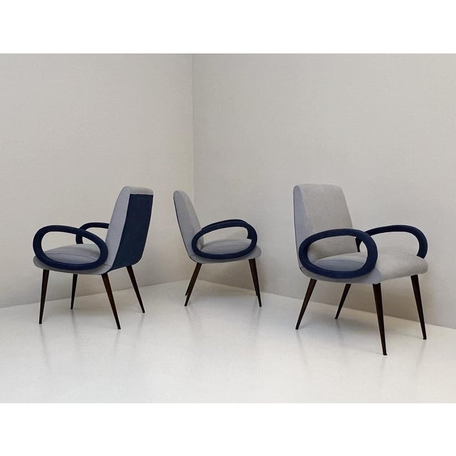 Wood Vintage Armchairs, 1960s, Set of 4 For Sale - Image 7 of 7