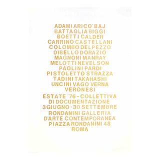 Summer '76 Collective Exhibition Poster, 1976 For Sale