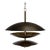 NOIR Nora Chandelier, Metal with Aged Brass Finish For Sale