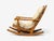 Collden, Swedish Modern, Large Rocking Chair, Pine, Fabric, Sweden, 1970s For Sale - Image 10 of 14