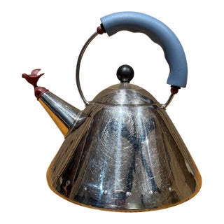 Alessi 9093 Whistling Tea Kettle Designed by Michael Graves Post-Modern For Sale